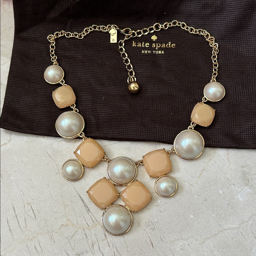 Kate Spade Gold and Cream Necklace